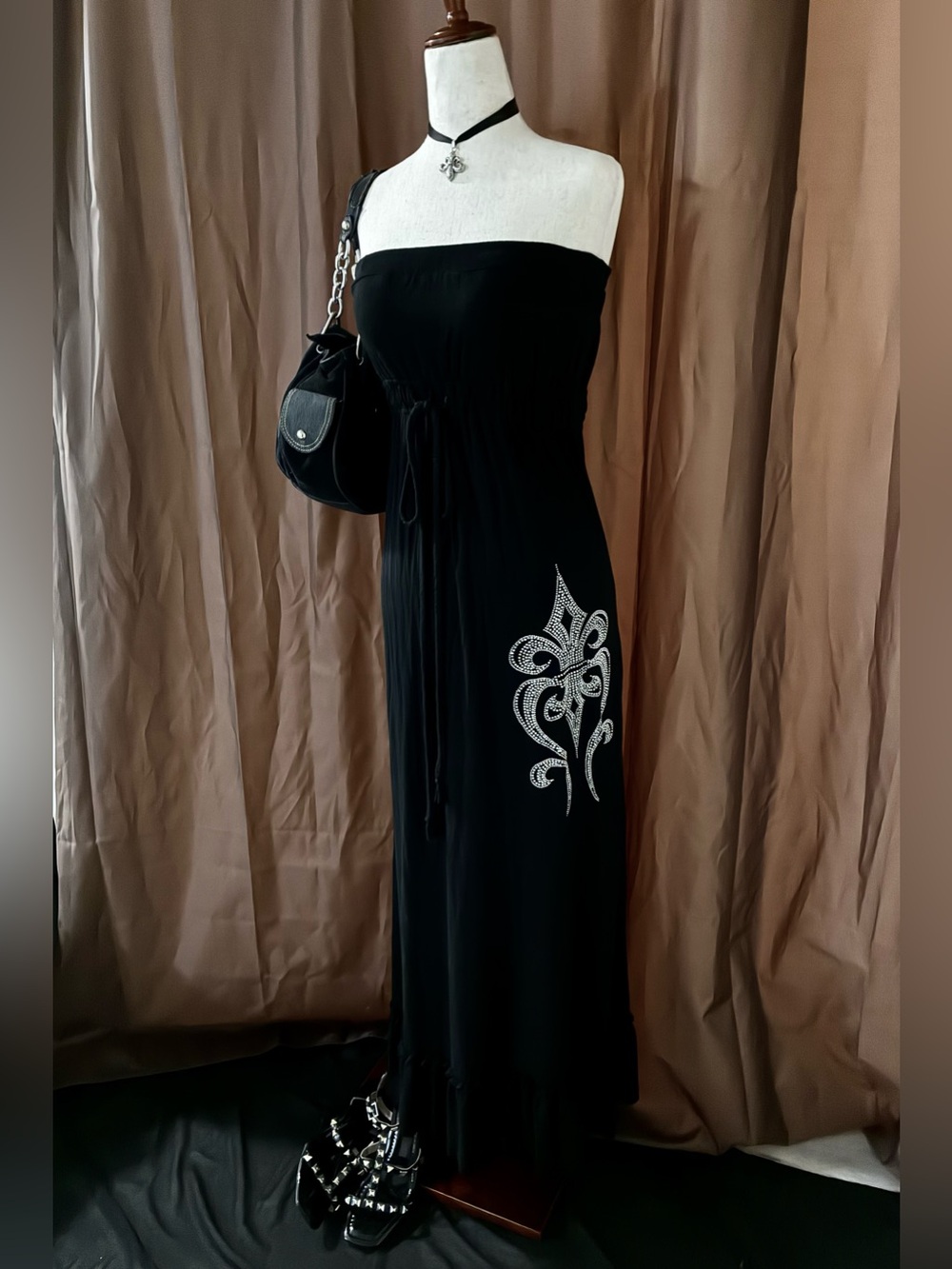 *SOLD* 2000s Fleur-de-Lis Gothic Maxi - Picture 3 of 7